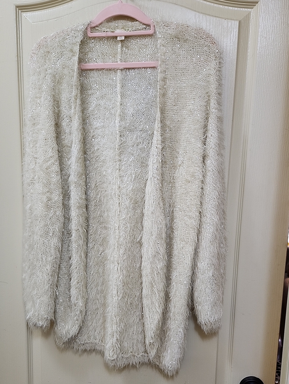 Cozy Open-Front Fuzzy Cardigan Sweater